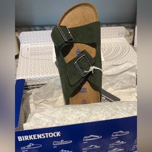 Mountain Green Suede Birkenstock Arizona *soft footbed* Sz. 39/8.5